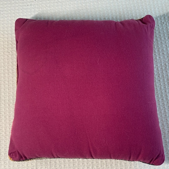Southwestern style woven pillow pink, red, and yellow - Picture 2 of 5